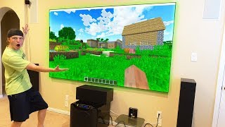 PLAYING MINECRAFT ON A $10,000 THEATER!