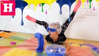 Гимнастический СЛАЙМ Челлендж // Gymnastics SLIME CHALLENGE //  Экстримальный Челлендж