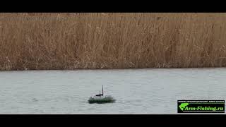 Работа эхолота Lucky ff918 CWL в кораблике CARPBOAT CARBON