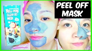 Thử Mặt Nạ Lột Mụn Hell Pore Clean Up | Try Blackhead Peel Off Mask Hell Pore Clean Up ♡ BeeSweetiee