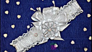 Нарядная повязка на голову из лент! МК! Канзаши. Dressy headband!