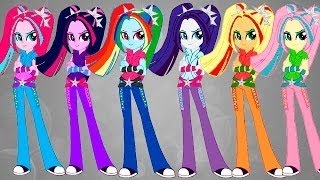 Equestria Девушки Трансформации Mane 6 Ария Blaze Книжка-раскраска Мой маленький пони для детей