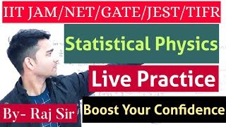 IIT JAM MSC PHYSICS | CSIR NET/JRF | TIFR | JEST | GATE | Thermal  Physics | CRASH COURSE-25