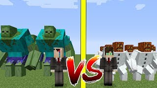 АРМИЯ НУБА VS АРМИИ ПРО! ЗОМБИ МУТАНТ ПРОТИВ МУТАНТА СНЕГОВИКА! БИТВА МАЙНКРАФТ! МОБ АРЕНА!