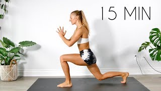 15 MIN AT HOME LEG/BUTT/THIGH WORKOUT (No Equipment)