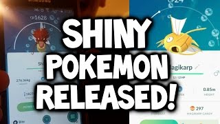 SHINY POKEMON NOW RELEASED IN POKEMON GO! ★ NEW POKEMON GO SHINY POKEMON UPDATE (Shiny Magikarp)