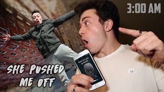 (SIRI PUSHED ME OFF) DO NOT TALK TO SIRI AT 3:00 AM *THIS IS WHY* DO NOT INSULT SIRI 3 AM CHALLENGE