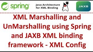 XML Marshalling and UnMarshalling using Spring and JAXB XML binding framework - XML Config
