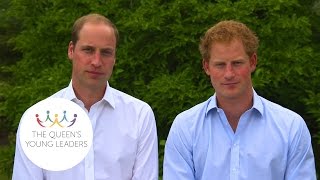 A message to The Queen’s Young Leaders from The Duke of Cambridge and Prince Harry