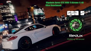 Gigabyte Aorus GTX 1080 Ti Xtreme Grand Theft Auto V Redux Original 4K Benchmark