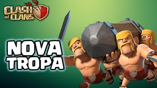 TESTEI A NOVA TROPA DO CLASH OF CLANS! ARIETE DE BATALHA