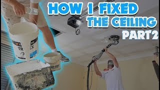 Fix a Ceiling by Drywall Plastering and Painting like a Pro