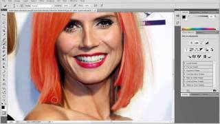 Photoshop - zmiana koloru włosów