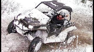 Polaris RZR XP 900 vs Fresh Powder - Winter Wheeling, Off-Roading in the Snow - Merry Christmas!