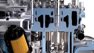 Mitsubishi Fuso 4P10 Diesel Engine in Canter Work Trucks 720p
