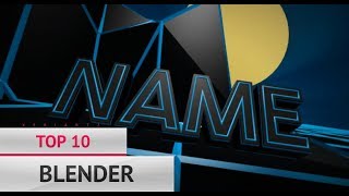 ? FREE ? TOP 10 BLENDER INTRO TEMPLATES