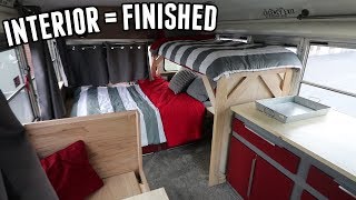 Adventure Bus Build Pt. 19 - Interior is (almost) FINISHED!