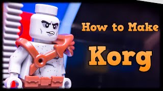 HOW TO MAKE a Custom LEGO KORG from THOR: RAGNAROK!