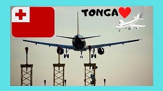 LANDING in beautiful TONGA (views of TONGATAPU ISLAND), Pacific Ocean ?
