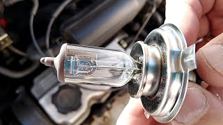 Cambiar lámpara de faro frontal en automóvil
