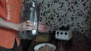 Лен в муку в блендере King Mix Omniblend KM-767 commercial blender