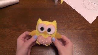Сова из фетра своими руками/Owl of felt