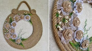 Декор своими руками из джутового каната. Декор для дома