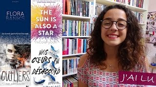 J'AI LU | Flora Banks • Outliers • The sun is also a star • Nos cœurs en désaccord