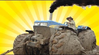 Tractors stuck in mud big tractors getting stuck  ultimate compilation video,