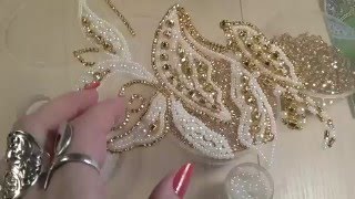 Начало новой вышивки, свадебная вышивка Виктории Бойко , г. Петербург