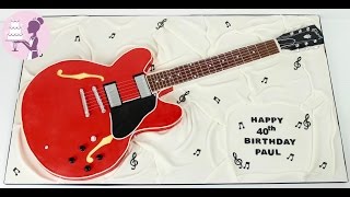 HOW TO MAKE A GUITAR CAKE