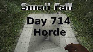 7 Days to Die Small Free Fall Bunker Day 714 Horde