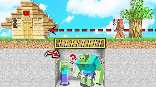 ZENGİN GİZLİ ZOMBİ KIYAMETİ TUZAĞI HAZIRLADI! ? - Minecraft
