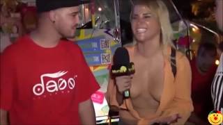 Naked TV Anchor Taking Interview in Public [HD]