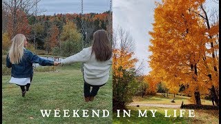VLOG few days in my life: weekend in Vermont, fall activites, spending time with family !