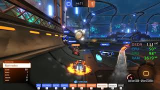 GeForce GTX 1050 ti -- Intel Core i3-8100 -- Rocket League FPS Test