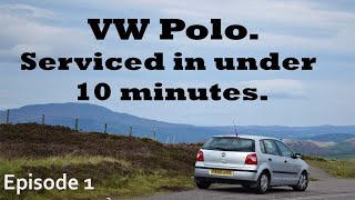 VW Polo 9n repairs. Episode 1,  1.4 engine service, oil and filter change.
