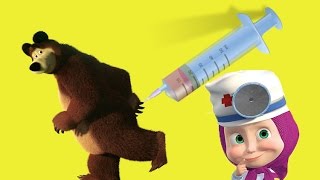 Игрем в доктора с уколами - Укол Маше от Доктора Миши. Вселая анимация для детей