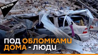 Последствия разрушения дома в Батуми - новое видео с места ЧП