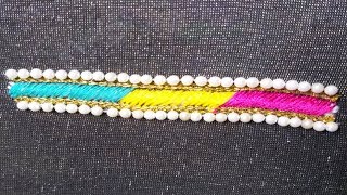#aari#more views AARI PADDED STITCH | AARI WORK LOAD STITCH FOR BEGINNERS