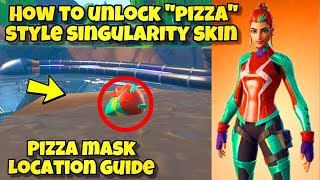 NEW How To Unlock "PIZZA" Style For SINGULARITY SKIN! Fortnite BR (SINGULARITY PIZZA MASK LOCATION)