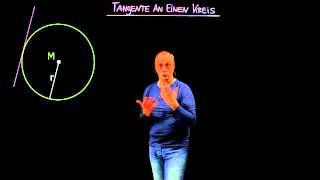 Tangente am Kreis berechnen | Mathematik | Lineare Algebra und Analytische Geometrie