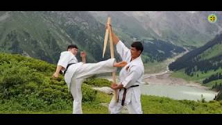 Goju ryu Meibukan Kazakhstan. Training camp at the mountain of Almaty.