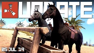 OPTIMISATION! New HITCHING posts and TROUGHS | Rust update 5th July 2019