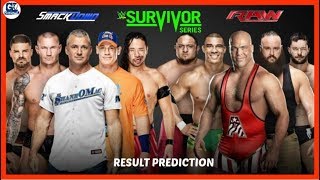 Survivor Series 2017 Raw vs Smack Down Match Result Prediction