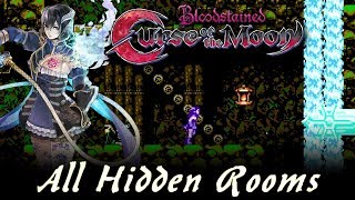 Bloodstained Curse of the Moon - All Hidden Rooms and Breakable Walls