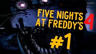 Прохождение Five Nights at Freddy's 4 #1 - Новых скримеров завезли!
