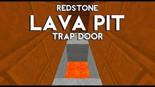 Minecraft Tutorial: Redstone Lava Pit (Trap Door)