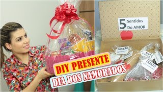 DIY PRESENTE PARA NAMORADO: Caixa dos 5 Sentidos + Cesta KIT Cinema| Paloma Soares