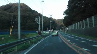 [drive japan]千葉県南房総市富浦の風景(国道127号線 館山市内-富津竹岡IC付近 Part.1)